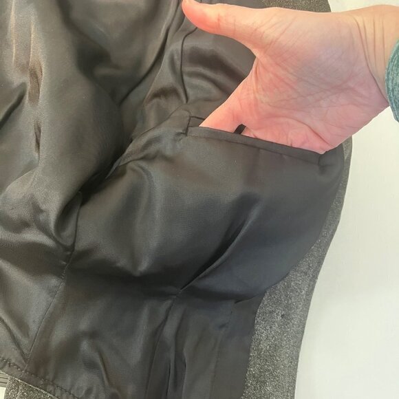 VTG Pioneer Wear Womens Cropped Western Leather Jacket Size 10 Suede 80s Padded - Picture 5 of 12